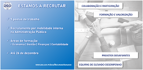 Estamos a recrutar